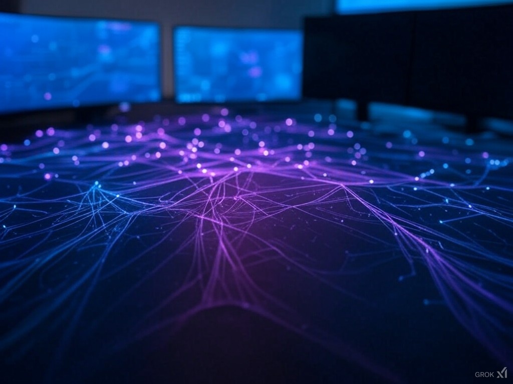 Team collaboration in modern office environment showcasing NOVA CORE's culture